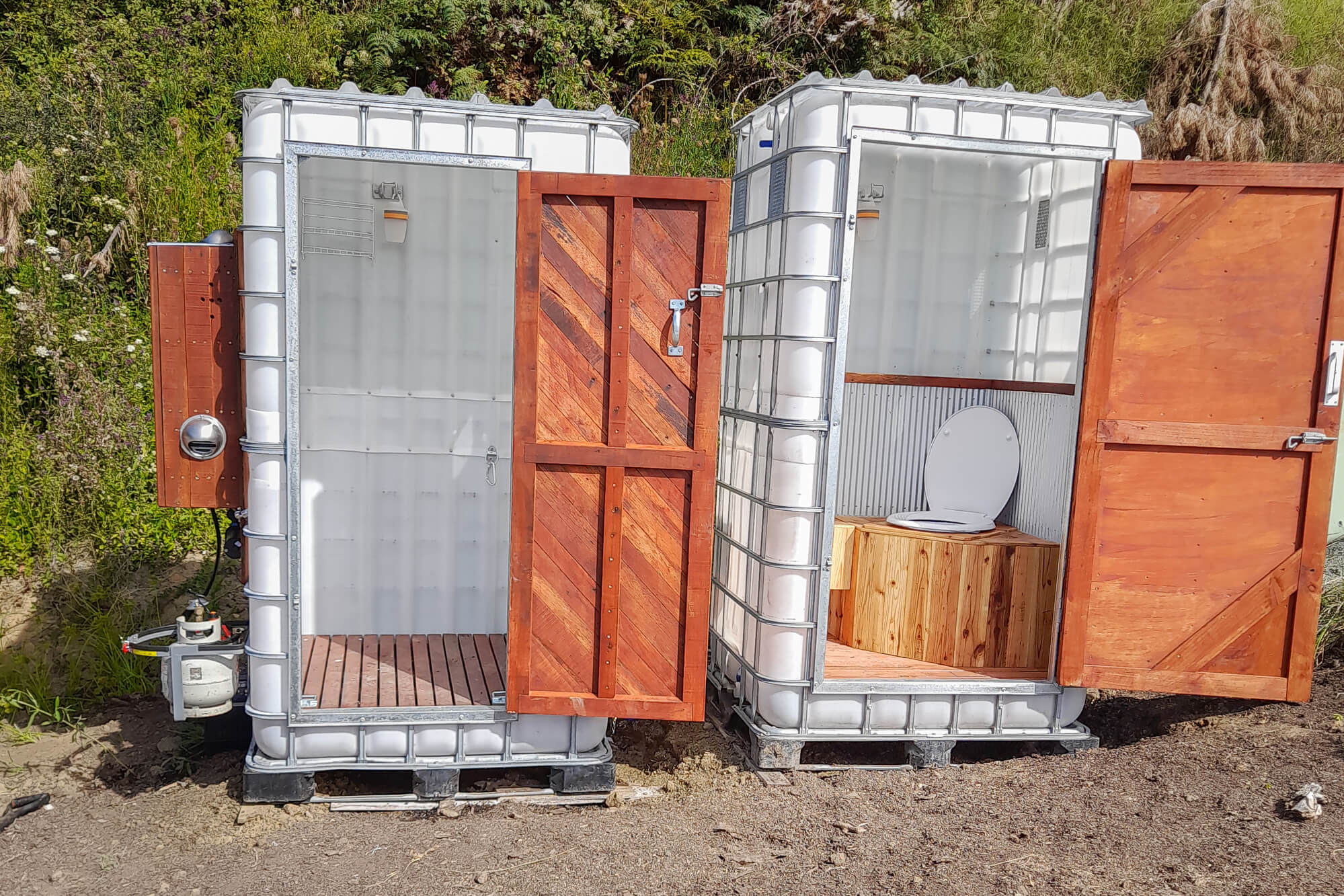 Portable Shower u0026 Composting Toilet Dual Units – When Nature Calls